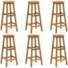 Bargrupp för trädgården 7 delar massivt akaciaträ vidaXL 120 cm table length – miniatyr 5