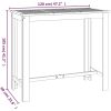 Bargrupp för trädgården 7 delar massivt akaciaträ vidaXL 120 cm table length – miniatyr 9