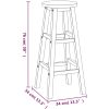 Bargrupp för trädgården 7 delar massivt akaciaträ vidaXL 120 cm table length – miniatyr 10