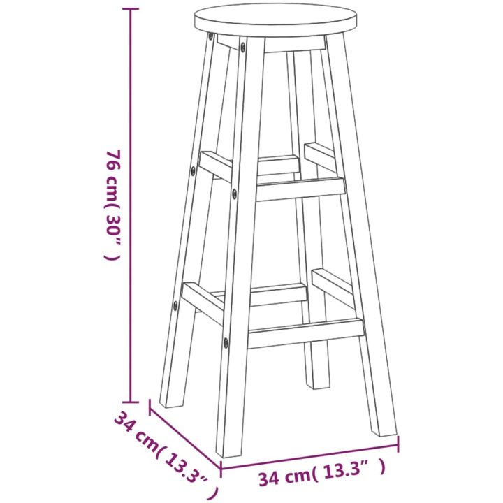 Bargrupp för trädgården 7 delar massivt akaciaträ vidaXL 120 cm table length – bild 10