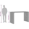 Bargrupp för trädgården 7 delar med dynor svart vidaXL 185 cm – miniatyr 9