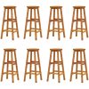 Bargrupp för trädgården 9 delar massivt akaciaträ vidaXL 150 cm table length – miniatyr 5