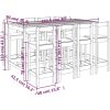 Barmöbler för trädgården 9 delar massiv furu vidaXL – miniatyr 10