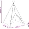Barn Teepee Tält med Väska Persika & Lekbollar Skinn Vit vidaXL Medium – miniatyr 11