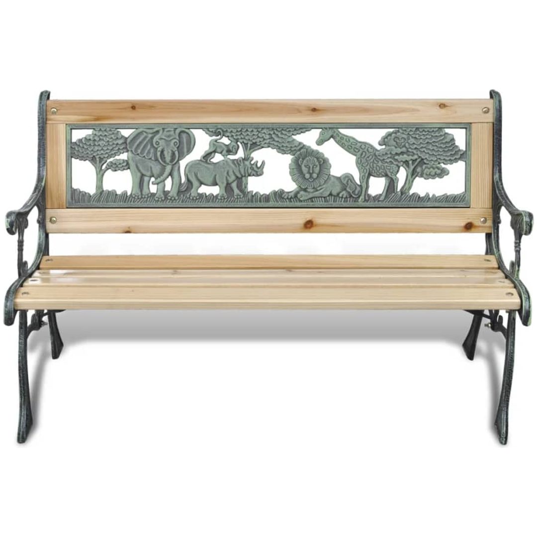 Barnbänk 84 cm trä vidaXL – bild 2