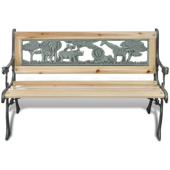 Barnbänk 84 cm trä vidaXL – bild 2