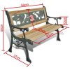 Barnbänk 84 cm trä vidaXL – miniatyr 5