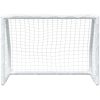 Barnfotbollsmål 2 st med boll vit 64x35x48 cm metall vidaXL – miniatyr 5