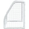 Barnfotbollsmål 2 st med boll vit 64x35x48 cm metall vidaXL – miniatyr 6