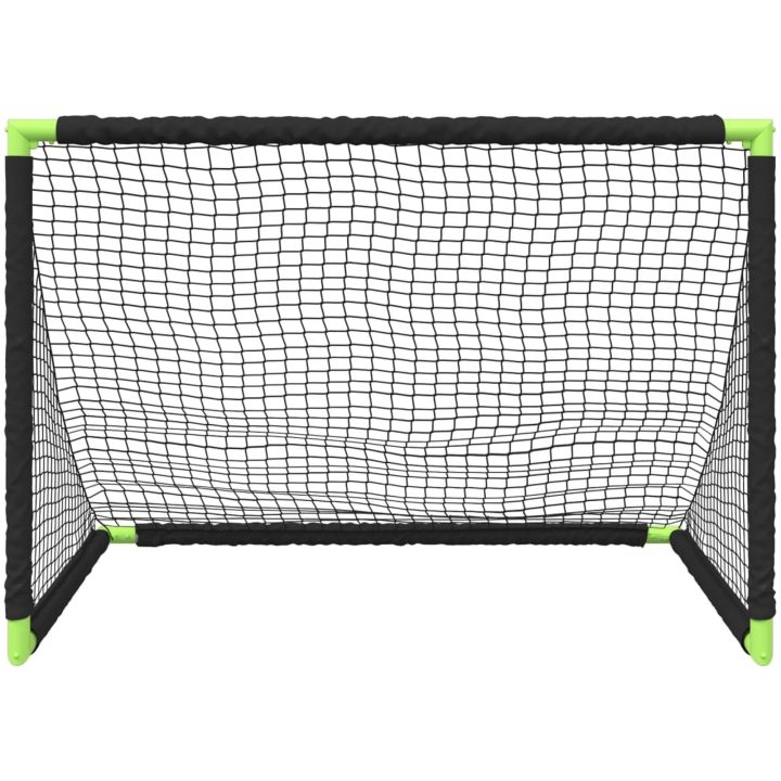 Barnfotbollsmål hopfällbar svart 90x64x64 cm vidaXL – bild 5