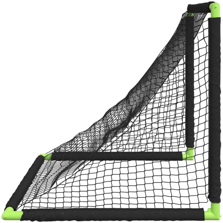 Barnfotbollsmål hopfällbar svart 90x64x64 cm vidaXL – bild 6