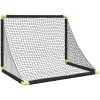 Barnfotbollsmål hopfällbar svart 90x64x64 cm vidaXL – miniatyr 7