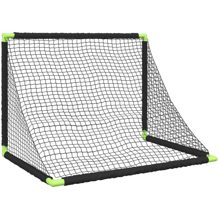 Barnfotbollsmål hopfällbar svart 90x64x64 cm vidaXL – bild 7