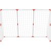 Barnfotbollsmål med bollar 2-i-1 vit 184x64x124 cm vidaXL – miniatyr 5
