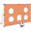 Barnfotbollsmål med målduk och boll 182x62x118 cm vidaXL – miniatyr 2
