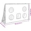 Barnfotbollsmål med målduk och boll 182x62x118 cm vidaXL – miniatyr 11