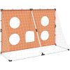 Barnfotbollsmål med målduk och boll 182x62x118 cm vidaXL – miniatyr 7