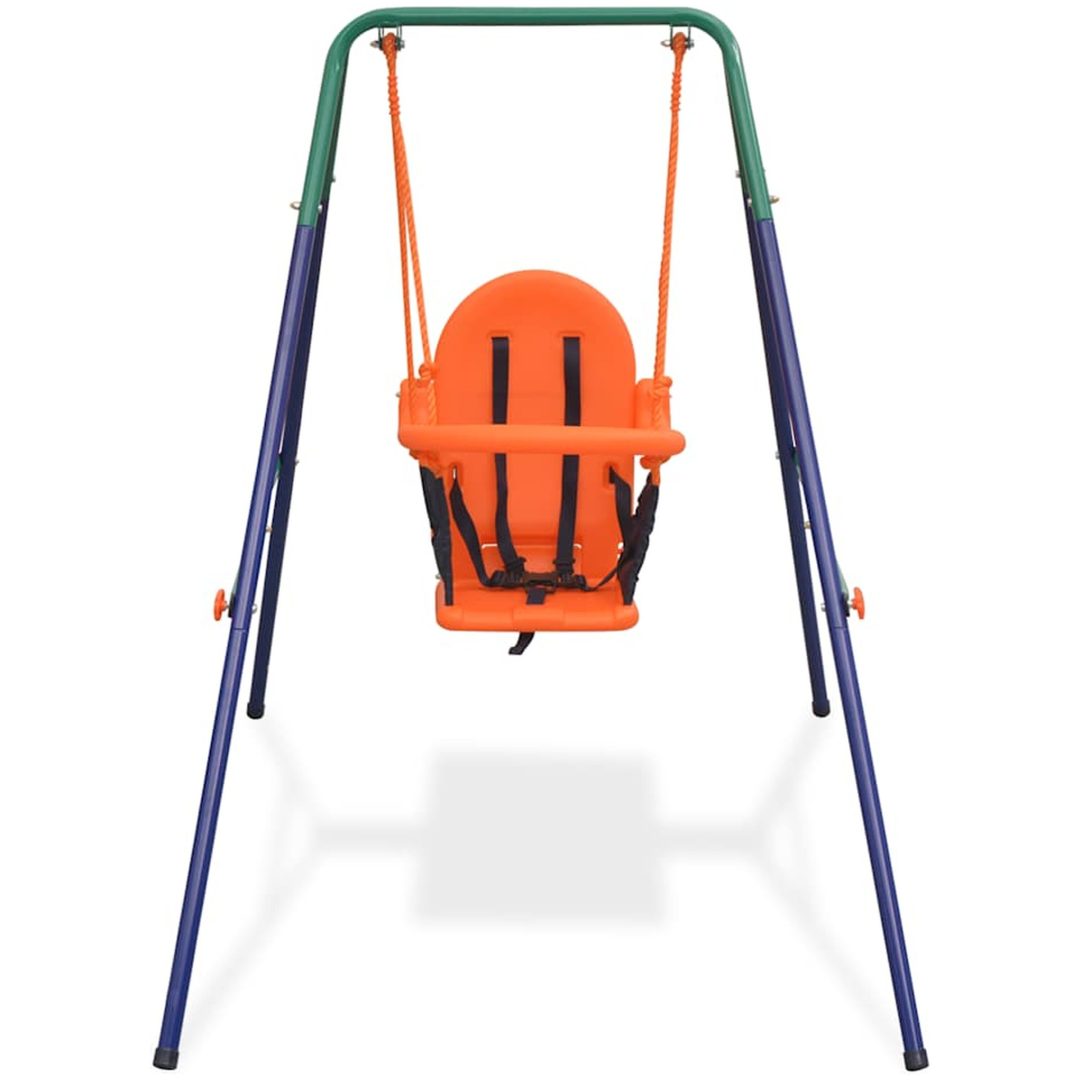 Barngunga set med säkerhetsbälte orange vidaXL – bild 2