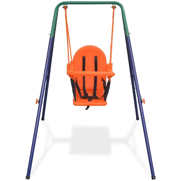 Barngunga set med säkerhetsbälte orange vidaXL – bild 2