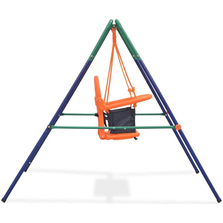 Barngunga set med säkerhetsbälte orange vidaXL – bild 3