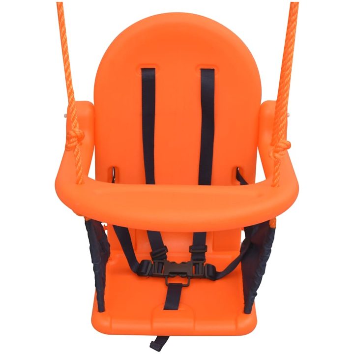 Barngunga set med säkerhetsbälte orange vidaXL – bild 4