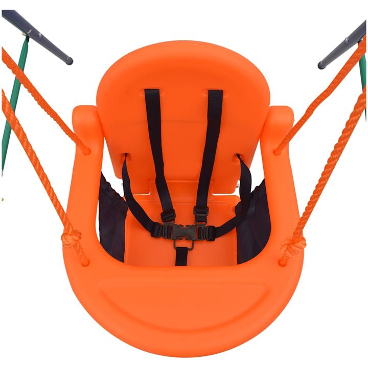 Barngunga set med säkerhetsbälte orange vidaXL – bild 5