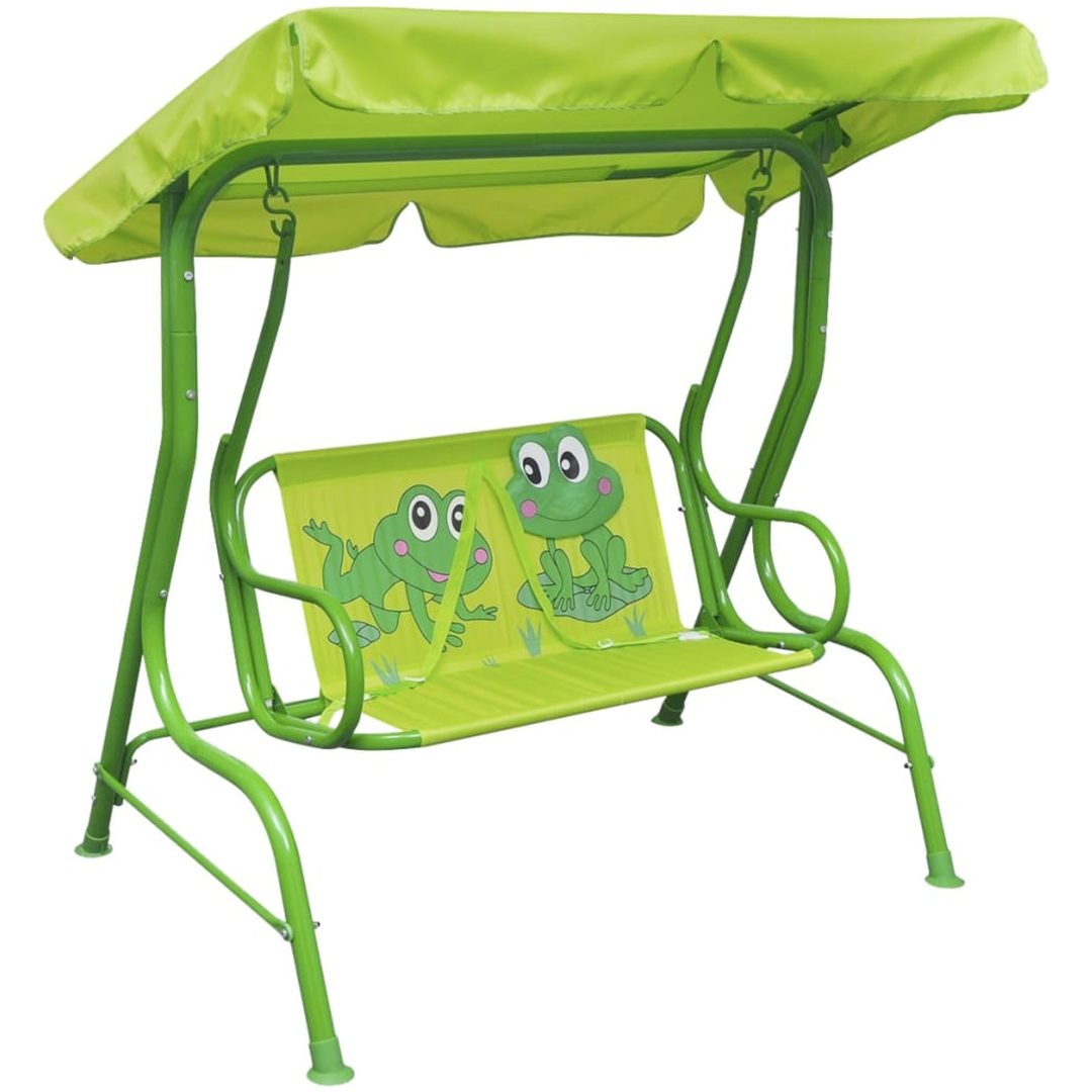 Barnhammock grön vidaXL