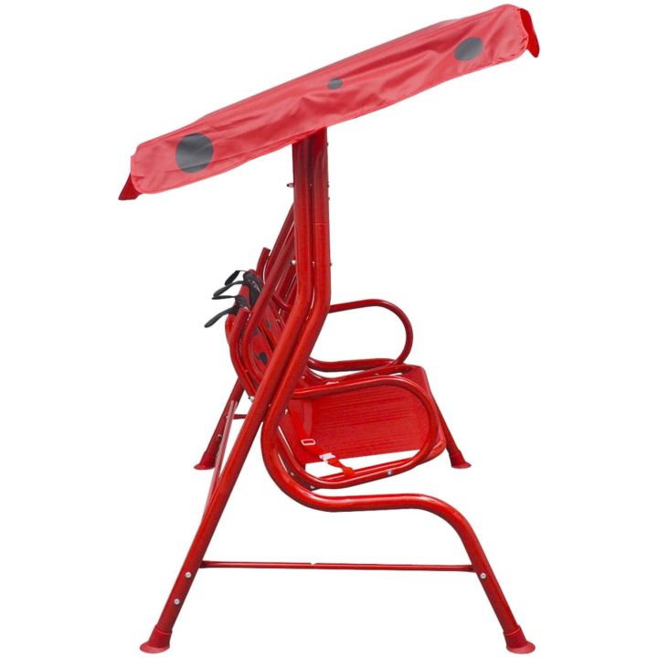Barnhammock röd vidaXL – bild 3