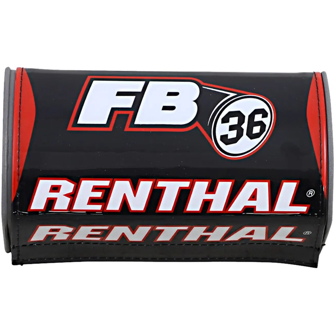 Barpad Fatbar 36 Svart Röd Vit RENTHAL Styrdyna – bild 2