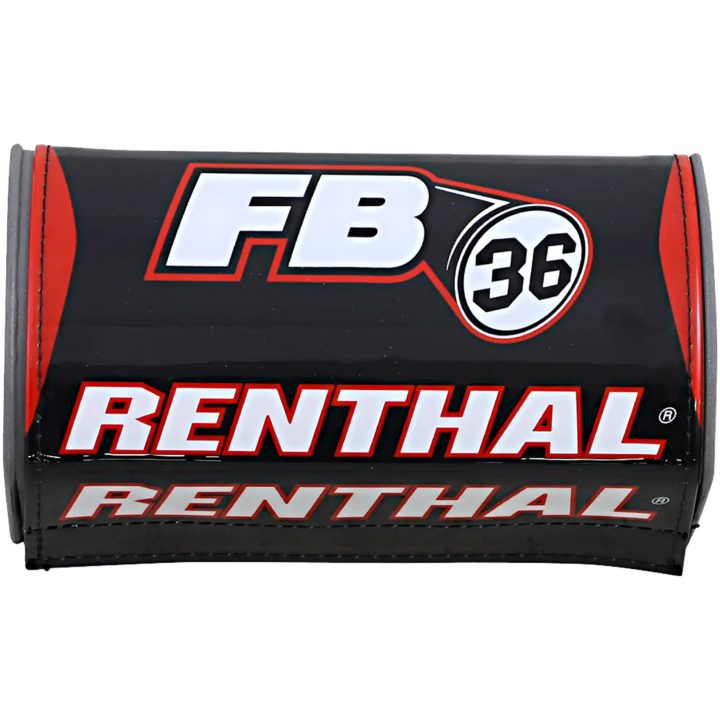 Barpad Fatbar 36 Svart Röd Vit RENTHAL Styrdyna – bild 2