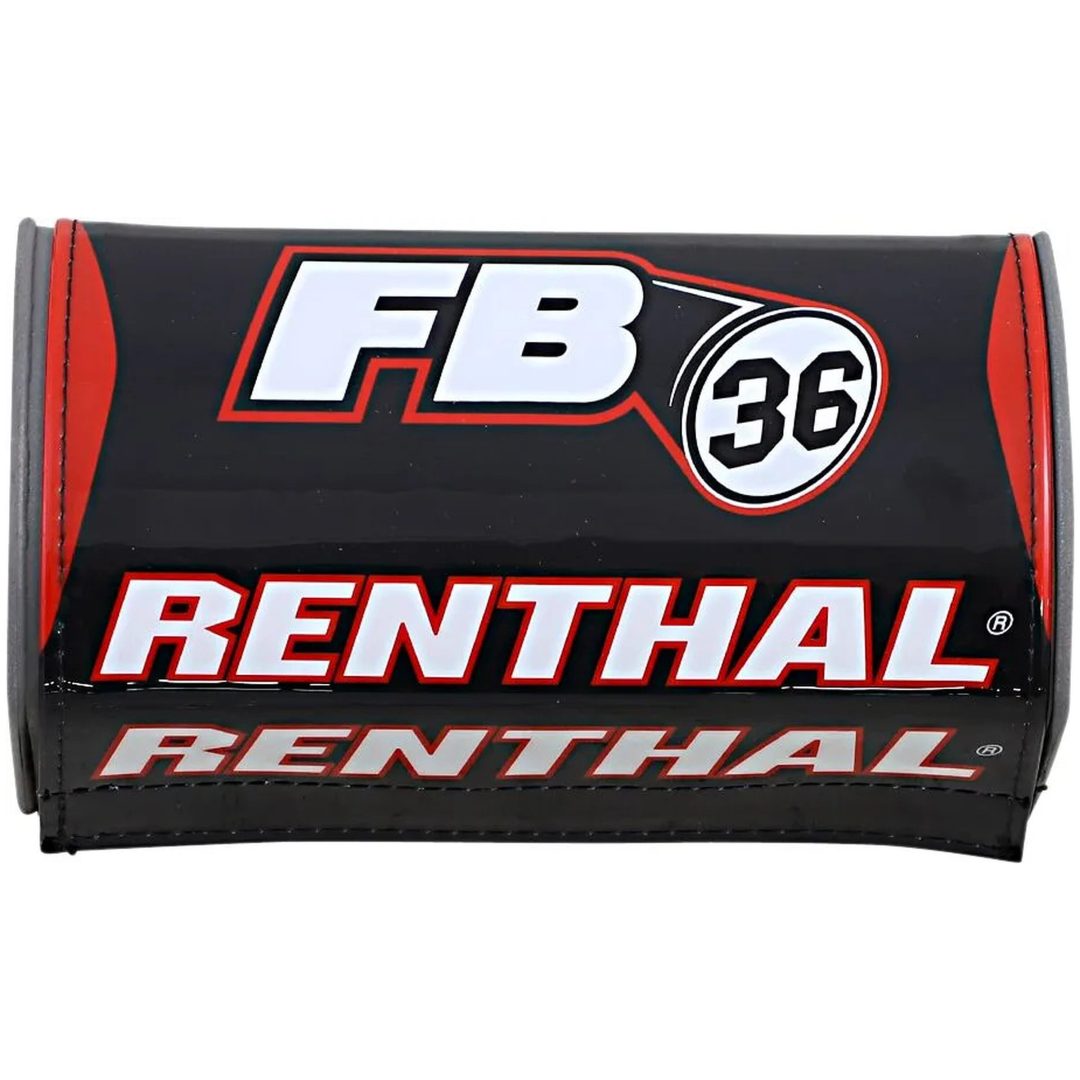 Barpad Fatbar 36 Svart Röd Vit RENTHAL Styrdyna