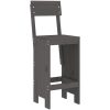 Barpallar 2 st grå massiv furu vidaXL 40 x 48.5 x 115.5 cm – miniatyr 3