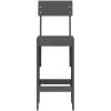 Barpallar 2 st grå massiv furu vidaXL 40 x 48.5 x 115.5 cm – miniatyr 4