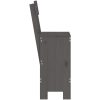 Barpallar 2 st grå massiv furu vidaXL 40 x 48.5 x 115.5 cm – miniatyr 5