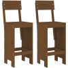 Barpallar 2 st honungsbrun massiv furu vidaXL 40 x 48.5 x 115.5 cm – miniatyr 2