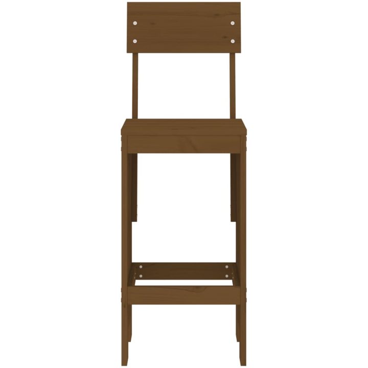 Barpallar 2 st honungsbrun massiv furu vidaXL 40 x 48.5 x 115.5 cm – bild 4
