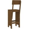 Barpallar 2 st honungsbrun massiv furu vidaXL 40 x 48.5 x 115.5 cm – miniatyr 6