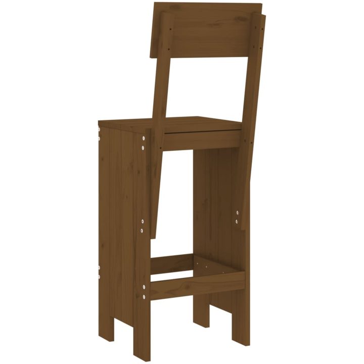 Barpallar 2 st honungsbrun massiv furu vidaXL 40 x 48.5 x 115.5 cm – bild 6