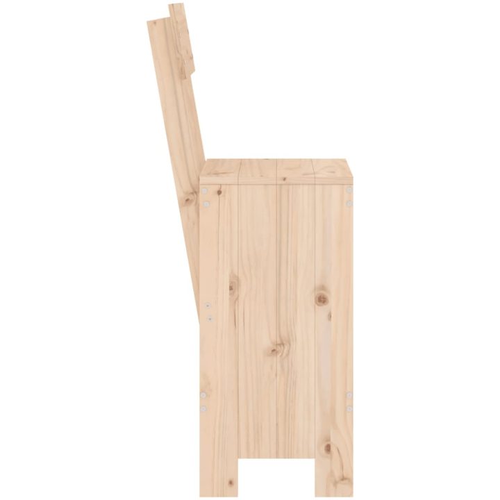 Barpallar 2 st massiv furu vidaXL 40 x 48.5 x 115.5 cm – bild 5