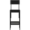 Barpallar 2 st svart massiv furu vidaXL 40 x 48.5 x 115.5 cm – miniatyr 4