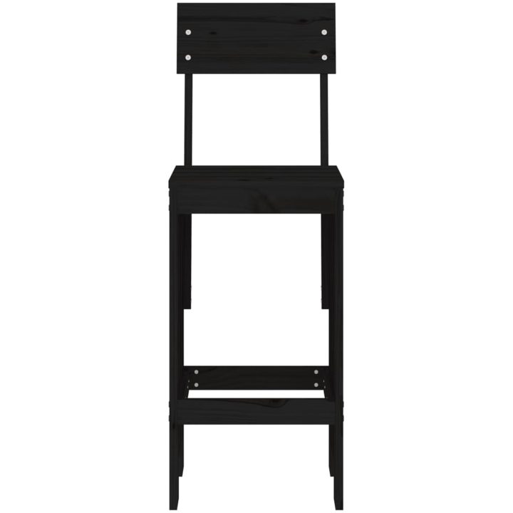 Barpallar 2 st svart massiv furu vidaXL 40 x 48.5 x 115.5 cm – bild 4