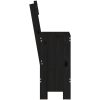 Barpallar 2 st svart massiv furu vidaXL 40 x 48.5 x 115.5 cm – miniatyr 5
