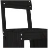 Barpallar 2 st svart massiv furu vidaXL 40 x 48.5 x 115.5 cm – miniatyr 7