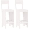 Barpallar 2 st vit massiv furu vidaXL 40 x 48.5 x 115.5 cm – miniatyr 2