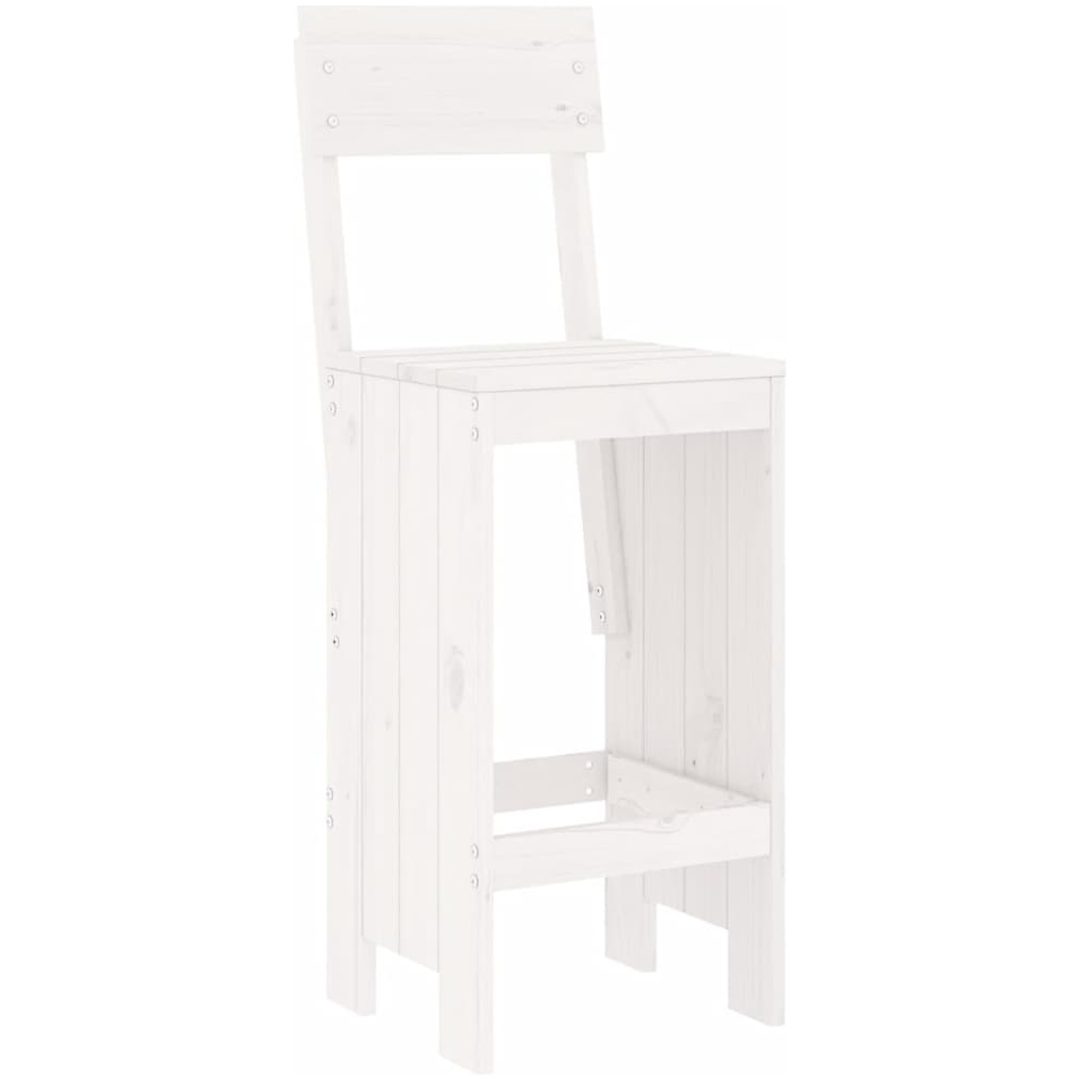 Barpallar 2 st vit massiv furu vidaXL 40 x 48.5 x 115.5 cm – bild 3