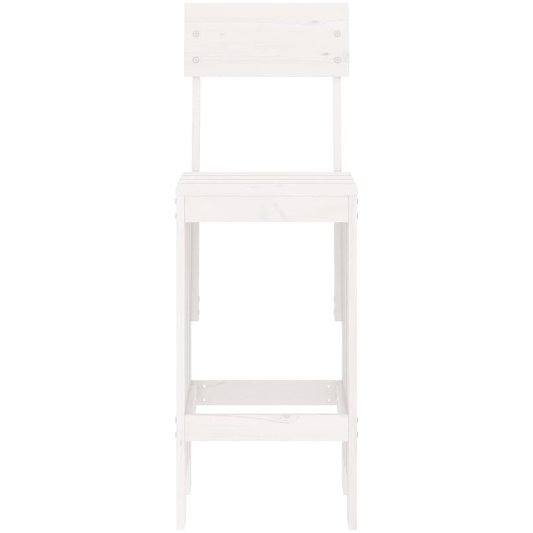Barpallar 2 st vit massiv furu vidaXL 40 x 48.5 x 115.5 cm – bild 4