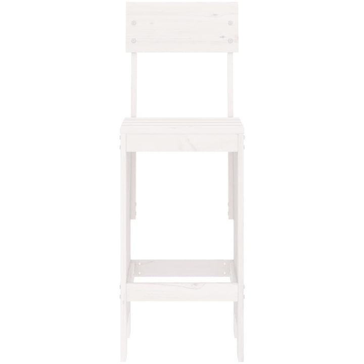 Barpallar 2 st vit massiv furu vidaXL 40 x 48.5 x 115.5 cm – bild 4