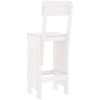 Barpallar 2 st vit massiv furu vidaXL 40 x 48.5 x 115.5 cm – miniatyr 5