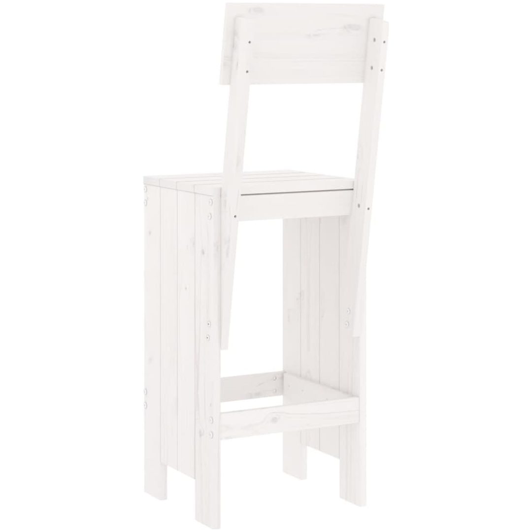 Barpallar 2 st vit massiv furu vidaXL 40 x 48.5 x 115.5 cm – bild 5