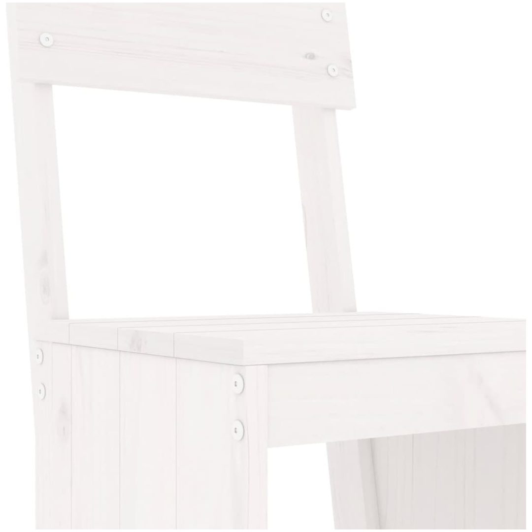 Barpallar 2 st vit massiv furu vidaXL 40 x 48.5 x 115.5 cm – bild 6